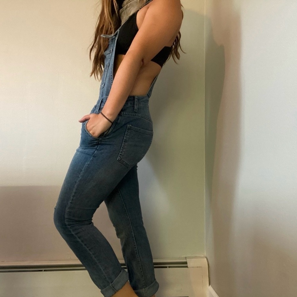 Free People Blue Denim Overalls - Picture 7 of 10
